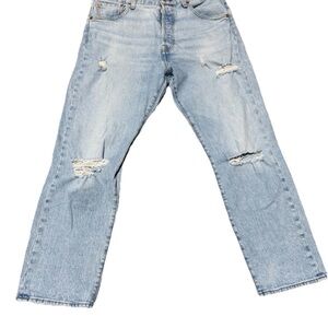 Levi's Light Blue Distressed Jeans
